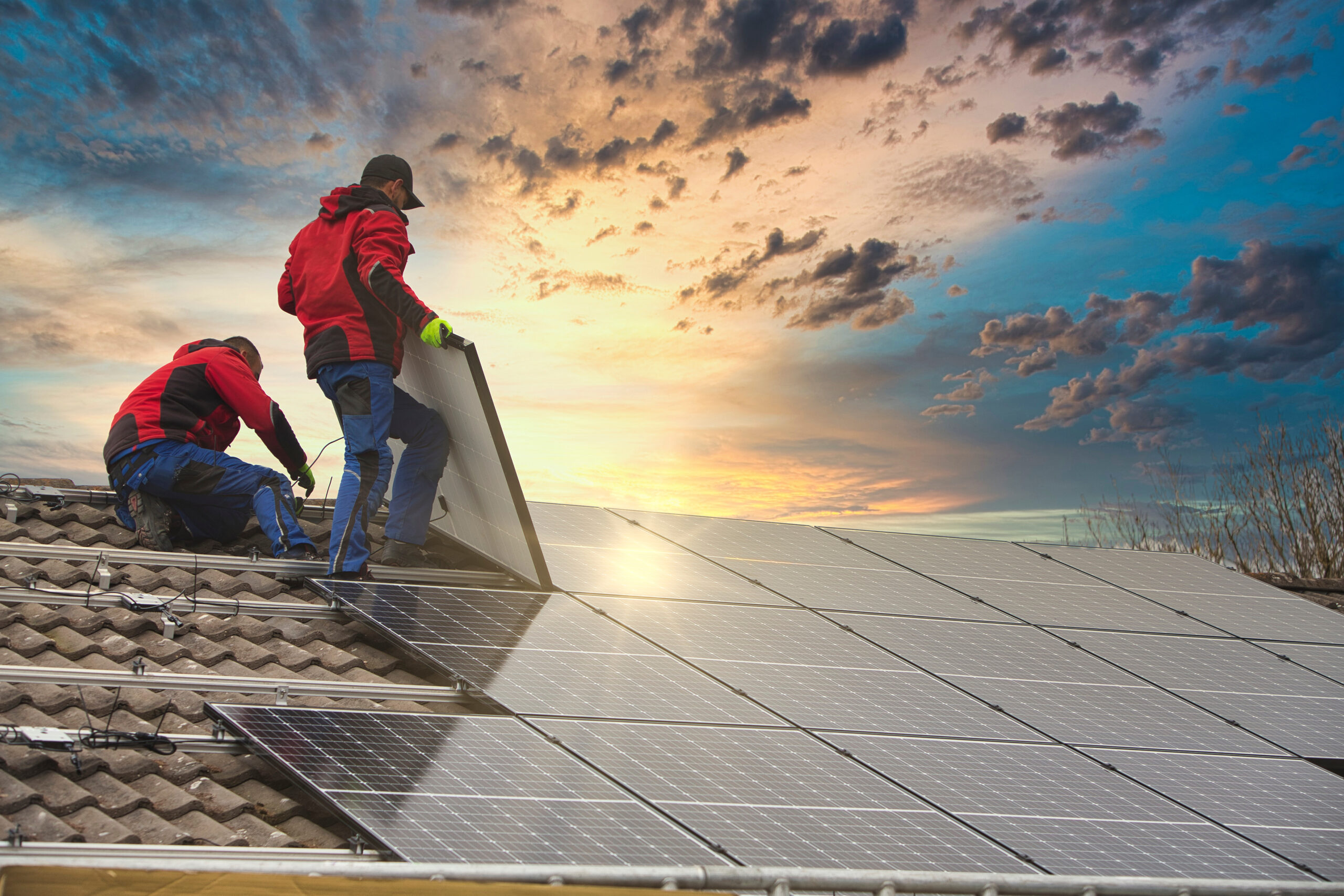 Installation des panneaux solaires