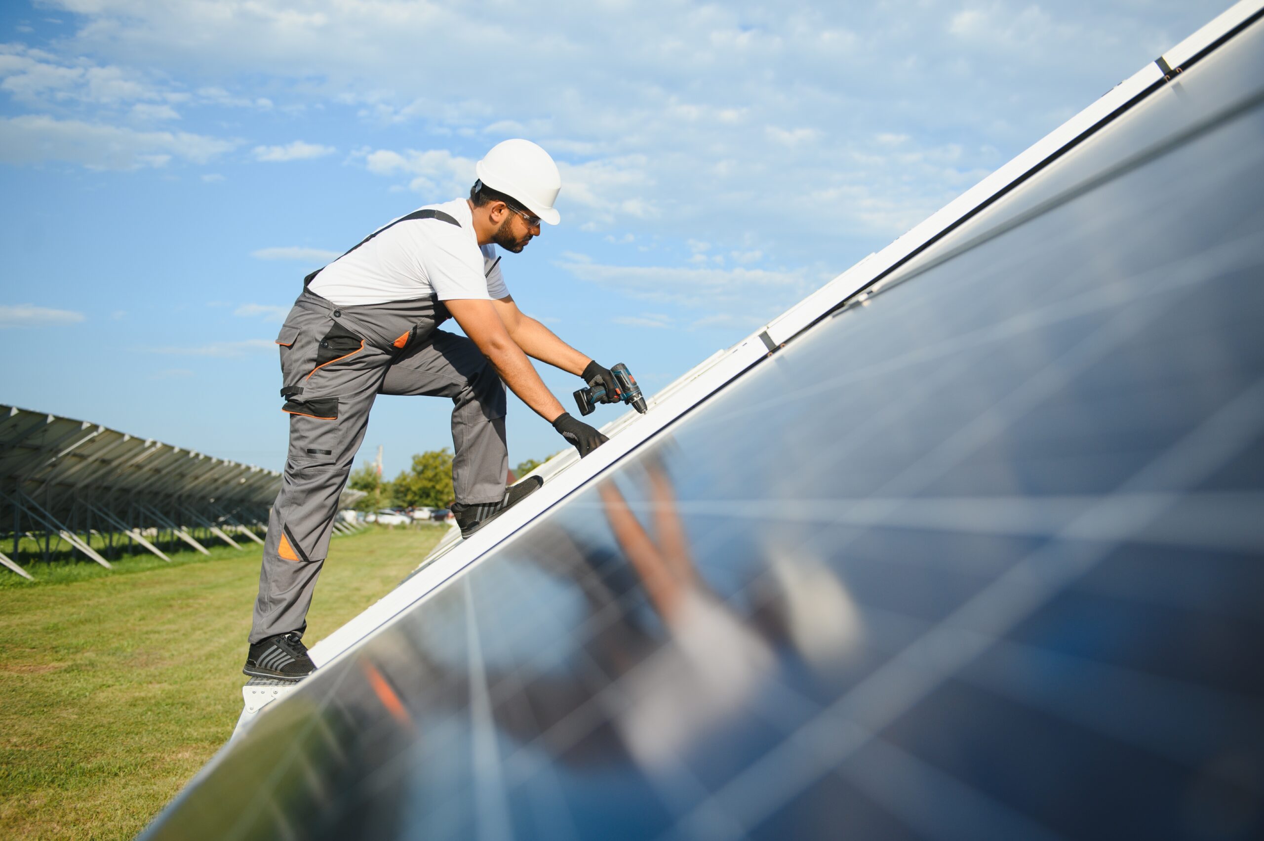 Installation des panneaux solaires